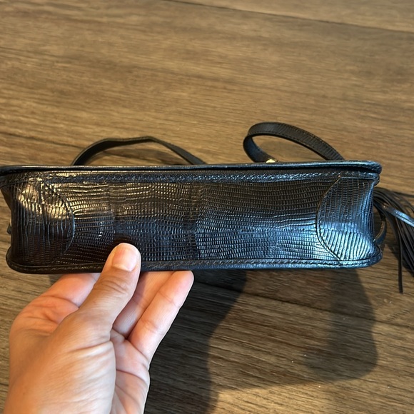 Brahmin all leather vintage crossbody bag in black - Picture 4 of 16